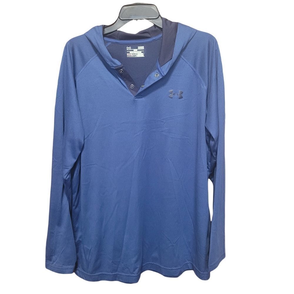Mens Under Armour Navy hooded pull over